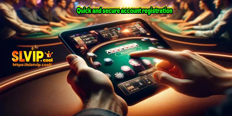 Quick and secure account registration